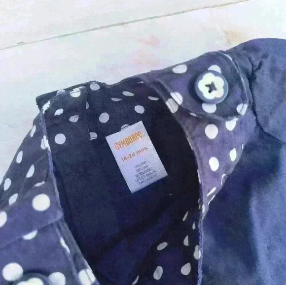 Gymboree Baby Girls 2 Piece Skirt Outfit Floral Polka Dot Print Size 12-18 Month - Picture 3 of 8